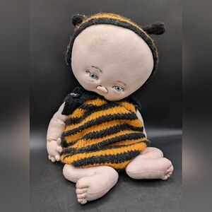 Jan Shackelford 2023 Twin Laurel *I Love You More" Baby Art Doll Signed, Bee